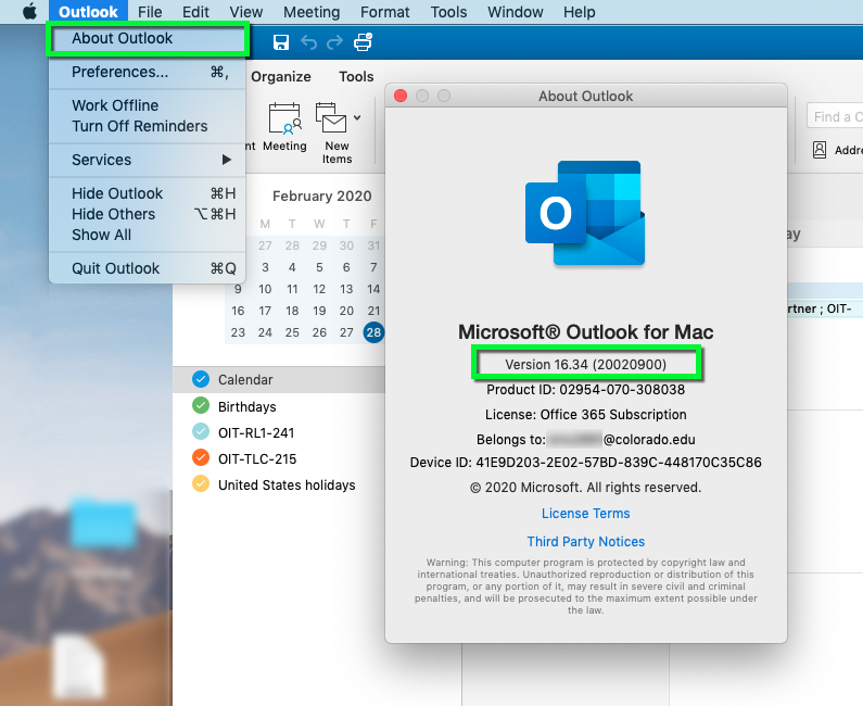 gmail calendar not showing in outlook for mac